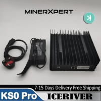 IceRiver KS0 Pro KAS Miner Kaspa Mining Machine KAS 200G/s 100W Asic Mining Crypto Asic Miner Futures Machine with Official PSU