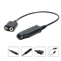Walkie Talkie Audio Cable Adapter For Baofeng UV-XR UV-9R UV-9R Plus For K Interface 2Pin UV-5R Headset Port