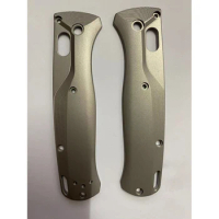 1 Pair Custom Made Titanium Alloy Grip Handle, Scales for Benchmade Bugout 535 Knives