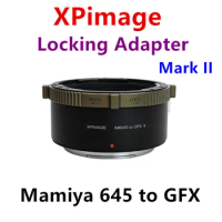 XPimage adapter Mamiya645 Lens to FUJI GFX Camera adapter ring is applicable to Schneide M645 lens to 50S2 50R 100S 100Camera .