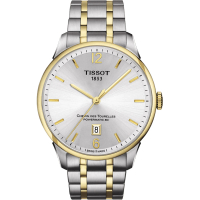 【TISSOT 天梭】杜魯爾系列機械動力80手錶 送行動電源 畢業禮物(T0994072203700)