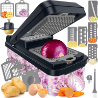12-in-1 Vegetable Chopper Kitchen Gadgets Veggie Chopper Food Chopper Onion Chopper Cucumber Slicer