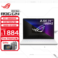 ASUS ROG Zephyrus G14 Gaming Laptop AMD Ryzen 7 6800HS 16GB 512GB SSD RX6700S-8G 2.5KScreen 120Hz 14'' E-sports Computer