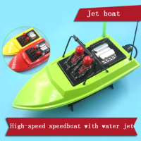 RC Speed Boat Hull+Full Power Kit Jet Engine Driven Set 2835 Brushless Motor+26mm Jet Boat Pump+ESC+Cooler+Servo+Push Rod Parts