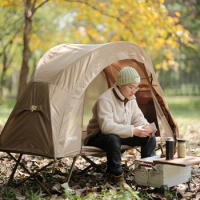 Vidalido 1 Single Person Outdoor Camping Bed Tent Lightweight Anti-mosquito Portable Hiking Pergola Beach Tarp Cycling Awning