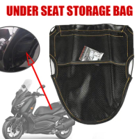 For XMAX 300 Tmax 530 NMAX 155 VESPA Forza 125 750 PCX 160 Motorcycle Accessories Under Seat Storage Pouch Bag Leather Tool Bag
