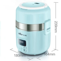 Bear 2L Electric Lunch Box Mini Fresh Plus Multi-functional Double-layer Stainless Steel Inner Cooking Rice Cooker DFH-B20J1
