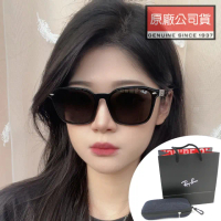 【RayBan 雷朋】亞洲版 偏光太陽眼鏡 黃奇斌-阿斌代言款 RB4392D 601/81 黑框抗UV偏光深灰鏡片 公司貨