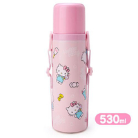 Hello Kitty 不鏽鋼 保溫瓶 530ml 粉 糖果 水瓶 三麗鷗 凱蒂貓 KT 日貨 正版 J00030086