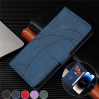 Dream Line Flip S23FE Phone Case For Samsung Galaxy S23 FE S23+ S23 Ultra Plus S23Plus 5G Holder Wallet Leather Cover Phone Bags
