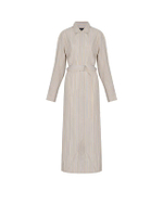 เดรสผู้หญิง รุ่น Briar Stripe Poplin Dress สี Khaki Stripe