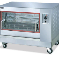 Electric Barbecue Oven, Automatic Rotary Household Electrical Oven, Chicken Oven With Moving Wheel
