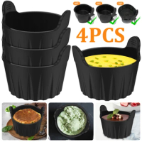 4Pcs Egg Poacher Poaching Pods Pan Mould Air Fryer Egg Poacher Food Grade Silicone Egg Mold Kitchen Cooking Tool Baking Cups