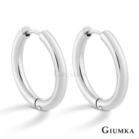 GIUMKA極簡風易扣耳圈白鋼耳環男女中性耳飾 環寬3MM 單副價格 MF20007