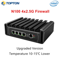 Solid Intel N100 Firewall Appliance 4x 2.5G LAN i226-V Fanless Mini PC N5105 N6000 J4125 NVMe Mini Computer pfSense Proxmox Host