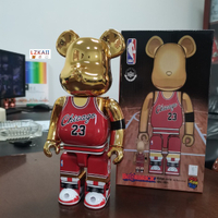 Bearbrick × Michael - Chicago Bulls No.23 400 Gear Joint 28 cm berbrick High Quality Fashion Anime Action Figures Toy GK Collection Gift