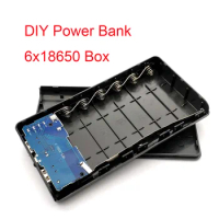6x18650 Battery Power Bank Box DIY Power Bank Case Dual USB 18650 Battery Charger Box For Phone