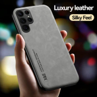 For Samsung Galaxy S22 S24 Ultra Case Silicone Luxury Leather Cover For Galaxy S21 FE 5G S20 FE S10 S9 S8 S23 Plus Phone Case