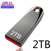 Metal USB 3.0 Pen Drive 2TB USB Flash Drives 1TB High Speed Pendrive 512GB Portable SSD Memoria USB Flash Disk Typ-C Adapter