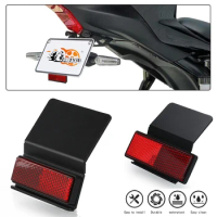 TMAX530 TMAX560 TMAX500 Rectangle Bolt on Number Plate Rectangle Reflector Bicycle Bike For Yamaha T-MAX 500 530 560 SX DX TECH