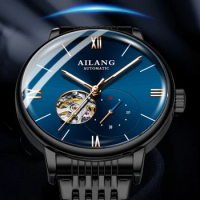 New AILANG original design men's automatic mechanical watch fashion business stainless steel strap luminous waterproof men
