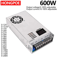 Bekalan Kuasa Boleh Laras, Paparan Digital, 600W, 0-12V, 15V, 24V, 27V, 30V, 36V, 48V, 60V, 68V, 72V