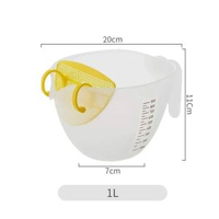 日本進口蛋液去筋過濾盆打蛋碗雞蛋羹神器烘焙碗刻度杯烘焙攪拌碗平行進口