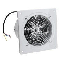 LBER 4 Inch 20W 220V High Speed Exhaust Fan Toilet Kitchen Bathroom Hanging Wall Window Glass Small Ventilator Extractor Exhaust