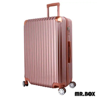 【MR.BOX】艾夏 28吋PC+ABS耐撞TSA海關鎖拉鏈行李箱/旅行箱-玫瑰金