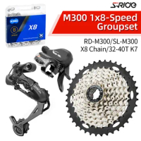 S-Ride M300 Groupset MTB 1x8 Speed Derailleur 11-25/32/36/40T Cassette KMC X8 Chain 8V Groupkit Shifter 8S Mountain bike 8S kit