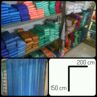 PREMIUM [150 x 200] Gorden / tirai pintu jendela rumah polos minimalis