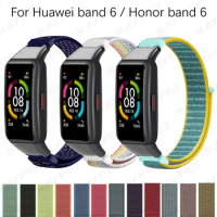 Nylon Strap for Huawei Band 6 / Honor Band 6 Sport Woven Band Bracelet Replacement straps Accessories