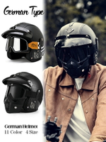 3C認證摩托車頭盔復古巡航電動機車四分之三半盔男女士夏季安全帽