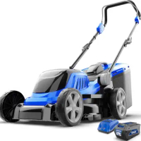 Lawn Mower 40V Brushless 18" Cordless, 5 Cutting Height Adjustments Electric Lawn Mower