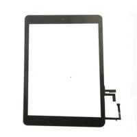 10Pcs For IPad 5 Air 1 A1474 A1475 A1476 Touch Screen Digitizer Front Glass Display Touch Panel With Home Button + Adhesive
