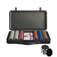 Texas Holdem Poker Chip Set with Box Ceramic Chip 3/500 Durable Board Game Chess Card Special Tokens Send Poker Casino Gambling