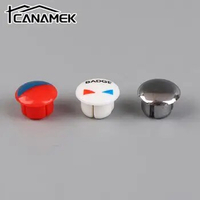 10pcs/Set Faucet Handle Accessories Fixing Screw Handle Hot And Cold Water Sign Switch Red And Blue Label Decorative Cover