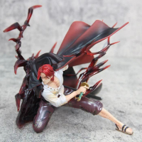 17cm One Piece Anime Figure Red Hair Shanks Iu Popmax Gk Resonance Ratio Pvc Collection Decoration Toys For Children Gifts