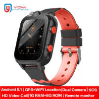 Kids Smart Watch D35 IPX7 Waterproof Video Call SOS Call Dual Cameras WhatsApp Android Phone Watch with sim reloj smartwatch sim