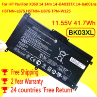 New BK03XL Laptop Battery For HP Pavilion X360 14 14m 14-BA033TX 14-ba001ns HSTNN-LB7S HSTNN-UB7G TPN-W125 916366-541 916811-855