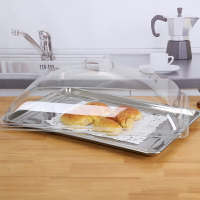 塑料蓋 保鮮盒 防塵罩 60 40長方形透明蓋保鮮食品罩菜蓋面包蓋防塵罩塑料蓋熟食托盤罩『xy13385』