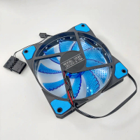 Kipas Casing PC Gaming LED CPU Fan Pendingin PC 12cm 12025 Blue