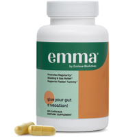 Emma Relief Dietary Supplement for Gut Bloating Relief 60 Capsules with Magnesium Vitamin D & More f