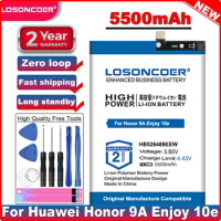 LOSONCOER Good Quality Battery 5500mAh HB526489EEW Battery For Huawei Honor Play Changwan 9A Enjoy 10e Replacement Phone Battery