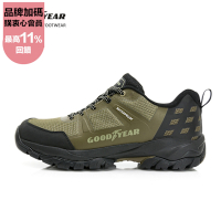 【GOODYEAR 固特異】提頓Lite-動態防水戶外鞋/男 健走 防水 緩震 綠 / GAMO43415