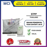 SODIUM TRIPOLYPOSPHATE FOOD GRADE. STPP THAILAND || 500 GR