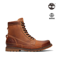 【Timberland】男款中棕色磨砂革6吋靴(15551210)