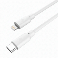 【Allite】USB-C to Lightning 1.5 M 液態矽膠充電線(經典白 冷霧灰)