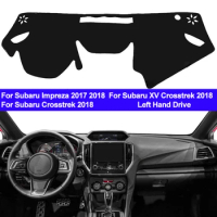 TAIJS Car Dashboard Cover Dash Mat Pad Carpet Dashmat Anti-UV For Subaru Impreza 2017 2018 Subaru XV Crosstrek / Crosstrek 2018