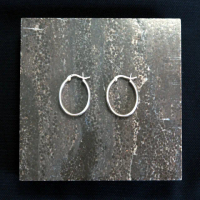 【ART64】圈式 C型耳環 半O型 925純銀耳環